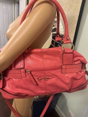 Jessica Simpson Coral Pink Shoulder Satchel
